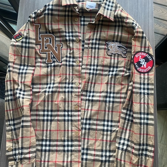 Burberry Dress Shirt. Size-Large good condition.